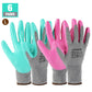 HAUSHOF 6 Pairs Garden Gloves for Women, Pink & Green M/L