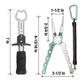 HAUSHOF Fishing Tool Kit, 3-Piece Stainless Steel Set with Fish Lip Gripper, Hook Remover & Pliers, Corrosion-Resistant with Lanyard
