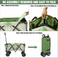 HAUSHOF Heavy Duty Collapsible Wagon,176 lbs Load Capacity