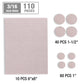 HAUSHOF 110 Pieces Felt Furniture Pads - Include 10 PCS 8"x6" Felt Sheets, Premium Self Adhesive Felt Pads with Storage Box, Anti Scratch Hardwood Floor Protectors for Furniture Feet Chair Legs