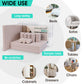 HAUSHOF 110 Pieces Felt Furniture Pads - Include 10 PCS 8"x6" Felt Sheets, Premium Self Adhesive Felt Pads with Storage Box, Anti Scratch Hardwood Floor Protectors for Furniture Feet Chair Legs