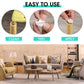 HAUSHOF 110 Pieces Felt Furniture Pads - Include 10 PCS 8"x6" Felt Sheets, Premium Self Adhesive Felt Pads with Storage Box, Anti Scratch Hardwood Floor Protectors for Furniture Feet Chair Legs