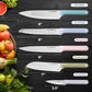 HAUSHOF 5 PCS Colorful Kitchen Knives with Sheaths
