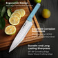 HAUSHOF 5 PCS Colorful Kitchen Knives with Sheaths