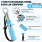 HAUSHOF Fishing Tool Kit, Aluminum Fishing Pliers, Stainless Steel Fish Lip Gripper, Fish Hook Remover with Safety Coiled Lanyard and Sheath, Gifts for Men Women