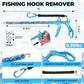 HAUSHOF Fishing Tool Kit, Aluminum Fishing Pliers, Stainless Steel Fish Lip Gripper, Fish Hook Remover with Safety Coiled Lanyard and Sheath, Gifts for Men Women