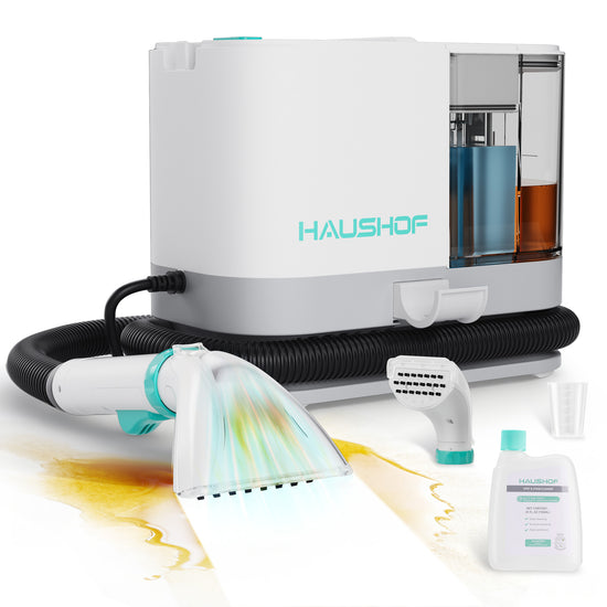 HAUSHOF Portable Carpet Cleaner, 13Kpa Suction, Deep Stain Removal