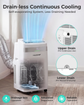 HAUSHOF 12000 BTU Portable Air Conditioners, Portable AC with Cool, Fan, Dry & Sleep Mode, AC Unit Portable with 35°-70° Auto Swing, Remote Control, 24H Timer, with Window Kit & Exhaust Hose Sleeve