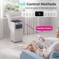 HAUSHOF 10000 BTU Portable Air Conditioner for Rooms up to 450 Sq.Ft, 4-in-1 Portable AC Unit with Cool, Fan, Dry & Sleep Modes, Remote Control, Window Kit Included, White