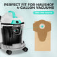 HAUSHOF 5-Pack Disposable Dust Bags, Paper Vacuum Bags Replacement for HAUSHOF 4 Gallon Wet/Dry Carpet Cleaner & Shop Vac, Compatible with Canister Vacuum Accessories(W)